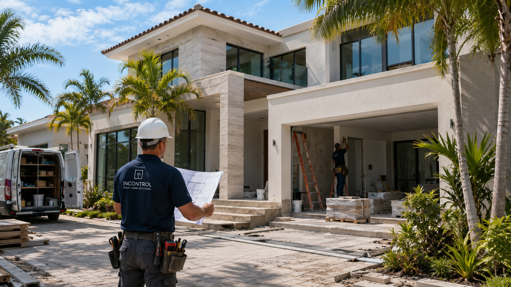 Refined residential project where architecture and integrated technology are coordinated with care.