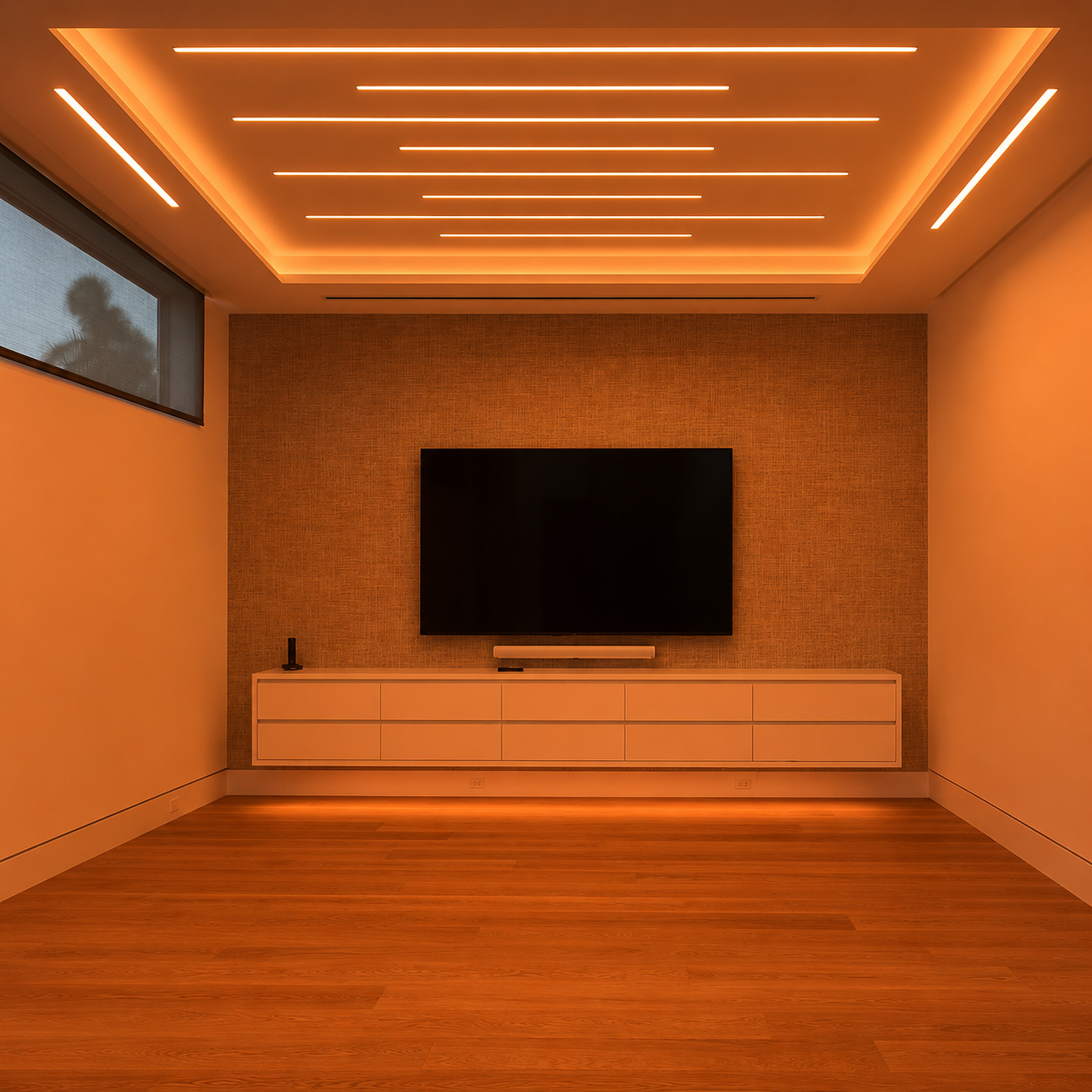 Architectural lighting designed to respond through one unified smart home platform.