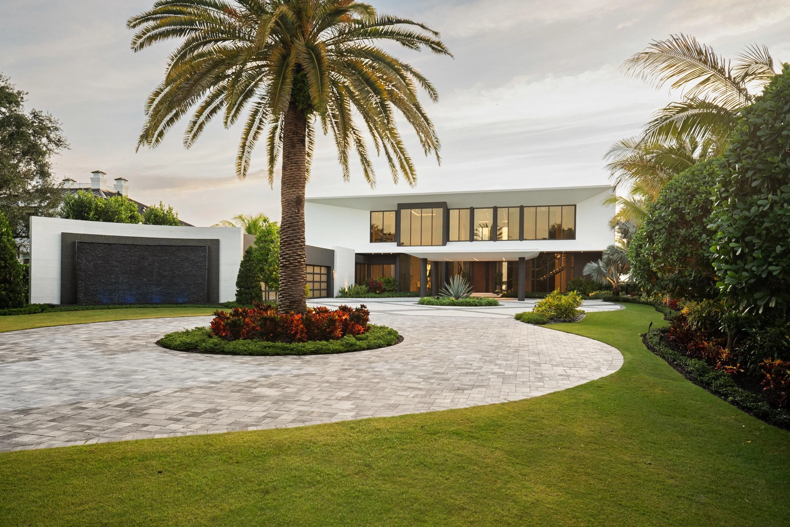 Luxury residence where motorized shades integrate with lighting, climate and daily routines.